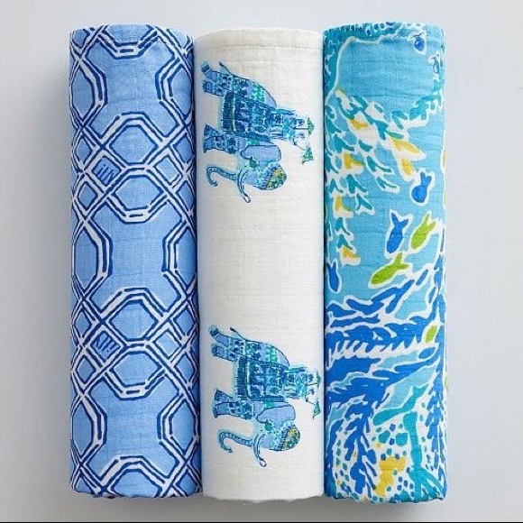 Lilly Pulitzer Other - Lilly Pulitzer for pottery barn swaddling blankets